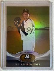 Felix Hernandez [Gold] Baseball Cards 2011 Bowman Platinum Prices