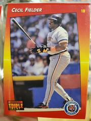 Cecil Fielder #29 Baseball Cards 1992 Panini Donruss Triple Play Prices