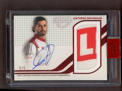 Antonio Giovinazzi [Red] #DAP-AGII Racing Cards 2021 Topps Dynasty Formula 1 Autograph Patch Prices