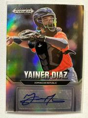 Yainer Diaz #AU-YD Baseball Cards 2022 Panini Prizm Draft Picks Autographs Prices