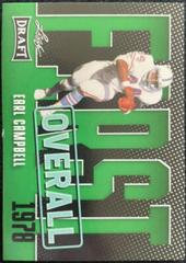 Earl Campbell [Green] #3 Football Cards 2023 Leaf Draft Prices