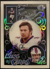 Josh Allen [Rainbow] #KC-8 Football Cards 2021 Panini Illusions King of Cards Prices