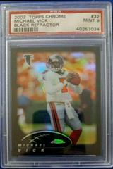 Michael Vick [Black Refractor] #32 Football Cards 2002 Topps Chrome Prices