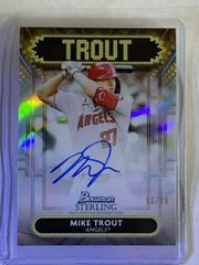 Mike Trout #SSA-MT Baseball Cards 2022 Bowman Sterling Signage Autographs Prices