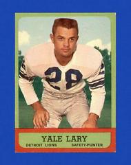 Yale Lary Football Cards 1963 Topps Prices