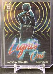 Anthony Edwards [Red Gold Wave] #12 Basketball Cards 2022 Panini Donruss Optic Lights Out Prices
