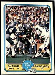 Super Bowl V [Baltimore 16, Dallas 13] Football Cards 1981 Fleer Team Action Prices