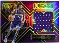 DE'Aaron Fox [Purple Prizm] Basketball Cards 2017 Panini Select X Factor Memorabilia Prices