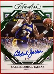 Kareem Abdul-Jabbar [Emerald] #49 Basketball Cards 2022 Panini Flawless Autograph Prices