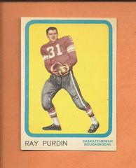 Ray Purdin Football Cards 1963 Topps CFL Prices
