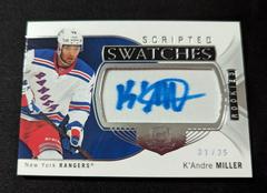 K'Andre Miller Hockey Cards 2020 Upper Deck The Cup Scripted Swatches Autographs Prices