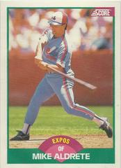 Mike Aldrete #68T Baseball Cards 1989 Score Traded Prices