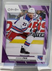Adam Fox [Purple Border] Hockey Cards 2023 O-Pee-Chee Prices