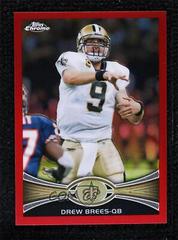 Drew Brees [Red Refractor] Football Cards 2012 Topps Chrome Prices