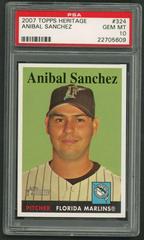 Anibal Sanchez #324 Baseball Cards 2007 Topps Heritage Prices
