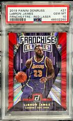 LeBron James [Red Laser] #27 Basketball Cards 2019 Panini Donruss Franchise Features Prices