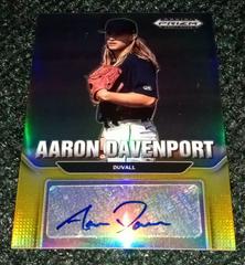 Aaron Davenport [Gold] Baseball Cards 2022 Panini Prizm Draft Picks Autographs Prices