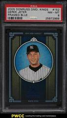 Derek Jeter [Framed Blue] #152 Baseball Cards 2005 Donruss Diamond Kings Prices