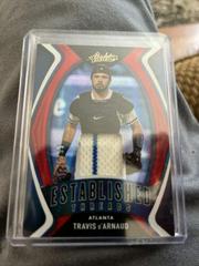 Travis d'Arnaud [Spectrum Red] Baseball Cards 2022 Panini Absolute Established Threads Prices