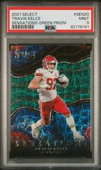 Travis Kelce [Green] Football Cards 2021 Panini Select Sensations Prices