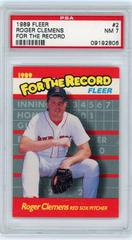 Roger Clemens Baseball Cards 1989 Fleer for the Record Prices