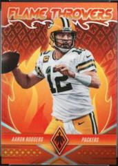 Aaron Rodgers [Orange] #FT-11 Football Cards 2022 Panini Phoenix Flame Throwers Prices