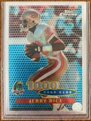 Jerry Rice [Refractor] #91 Football Cards 1996 Topps Chrome Prices