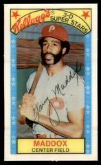 Garry Maddox #16 Baseball Cards 1979 Kellogg's Prices