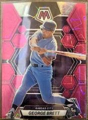 George Brett [Pink Velocity] #11 Baseball Cards 2023 Panini Chronicles Mosaic Prices