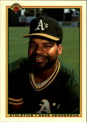 Dave Henderson #458 Baseball Cards 1990 Bowman Tiffany Prices