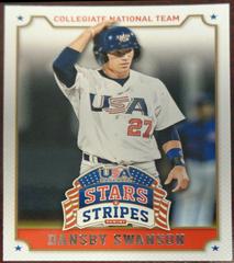 Dansby Swanson #28 Baseball Cards 2015 Panini USA Stars & Stripes Prices