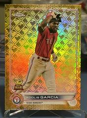 Adolis Garcia [Gold] #96 Baseball Cards 2022 Topps Chrome Logofractor Prices