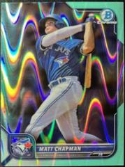 Matt Chapman [Aqua RayWave] #2 Baseball Cards 2022 Bowman Chrome Prices