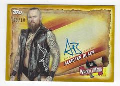 Aleister Black [Gold] Wrestling Cards 2020 Topps WWE Road to WrestleMania Autographs Prices