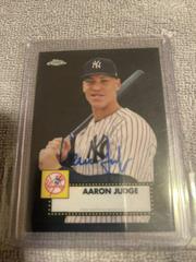 Aaron Judge [Refractor] Baseball Cards 2021 Topps Chrome Black Autographs Prices
