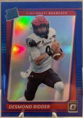 Desmond Ridder [Blue] Football Cards 2022 Panini Chronicles Draft Picks Donruss Optic Rated Rookie Prices