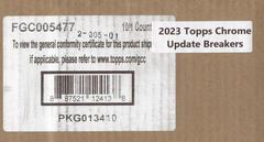 Breakers Delight Box Baseball Cards 2023 Topps Chrome Update Prices