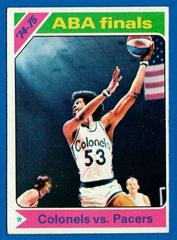 ABA Finals Colonels vs. Pacers #310 Basketball Cards 1975 Topps Prices