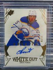 Owen Power Hockey Cards 2022 SPx White Out Rookie Autographs Prices