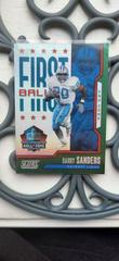 Barry Sanders [End Zone] #9 Football Cards 2023 Panini Score First Ballot Prices