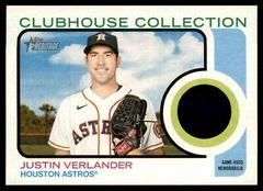 Justin Verlander #CC-JV Baseball Cards 2022 Topps Heritage Clubhouse Collection Relics Prices