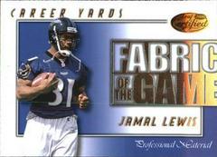 Jamal Lewis #FG-72 Football Cards 2000 Leaf Certified Fabric of the Game Prices
