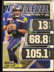 Russell Wilson #NL3 Football Cards 2021 Panini Score Next Level Stats Prices