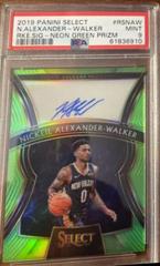 Nickeil Alexander Walker [Neon Green Prizm] Basketball Cards 2019 Panini Select Rookie Signatures Prices