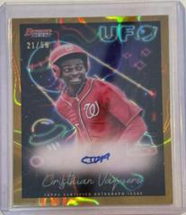 Cristhian Vaquero [Lava] Baseball Cards 2022 Bowman's Best UFO Autographs Prices