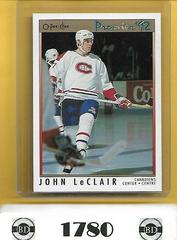 John LeClair Hockey Cards 1992 O-Pee-Chee Premier Prices