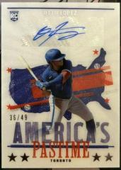 Otto Lopez Baseball Cards 2022 Panini Chronicles America's Pastime Autographs Prices