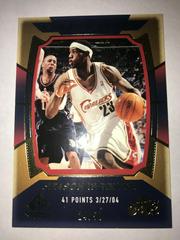 LeBron James [Season in Review Gold] Basketball Cards 2004 SP Authentic Prices