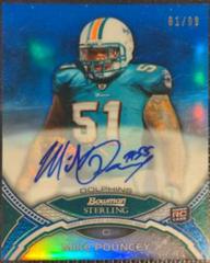Mike Pouncey [Blue Refractor] #BSAMP Football Cards 2011 Bowman Sterling Autograph Prices