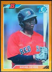 Rafael Devers [Orange] #92B-RD Baseball Cards 2017 Bowman 1992 Chrome Prices